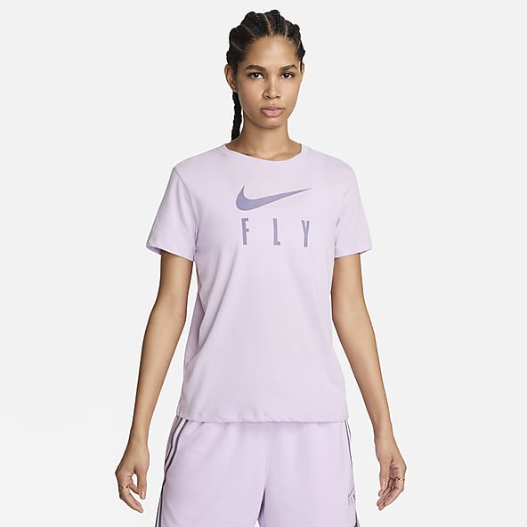 Womens Purple Tops T Shirts. Nike